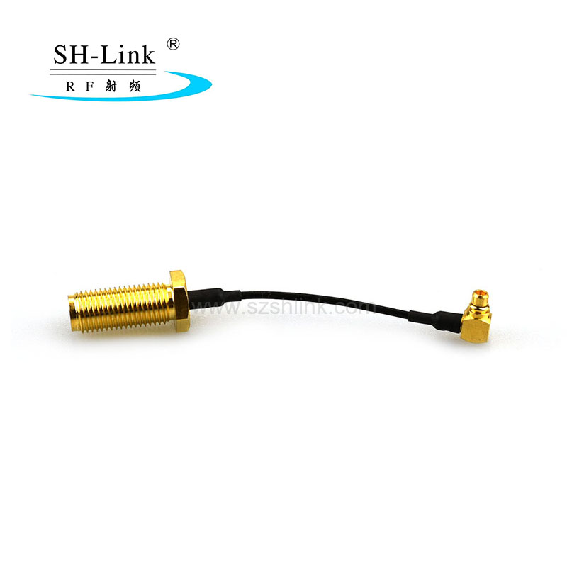 RF coaxial SMA female connector with RG58 cable assembly and MMCX male connector SH-Link.